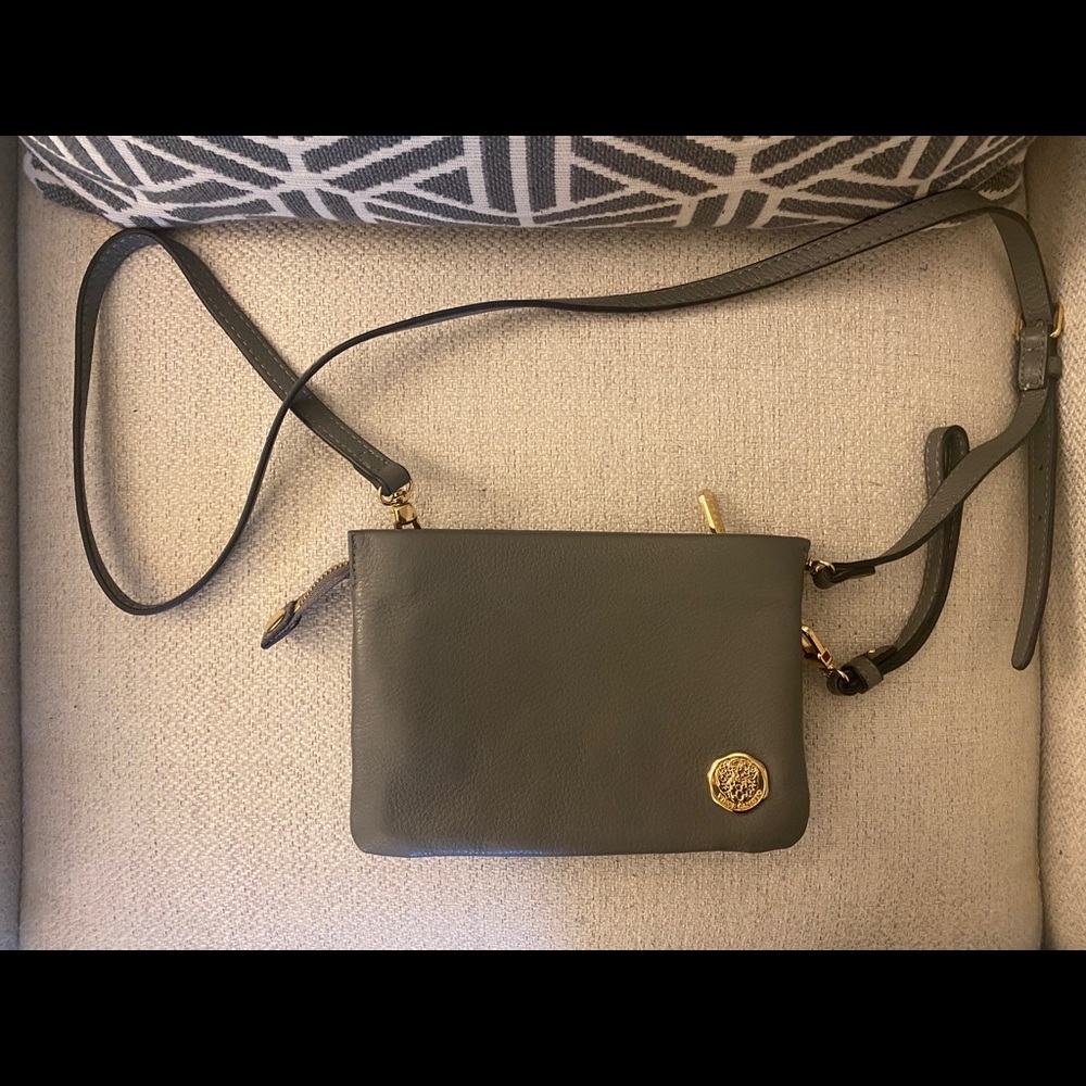 Vince Camuto small grey crossbody